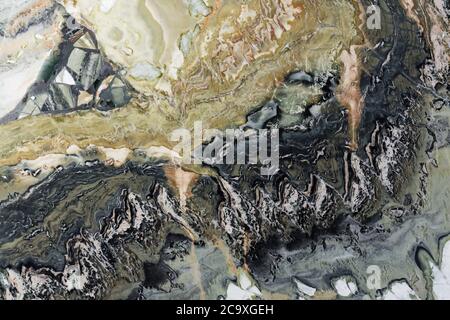Exquisite quartzite texture in beige and grey colours. Stock Photo