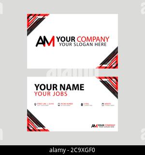 letter am ma simple colorful linked logo vector Stock Vector Image ...