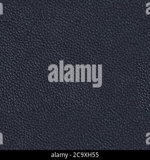 Bright luxury dark blue leather texture. Seamless square background, tile ready. Stock Photo