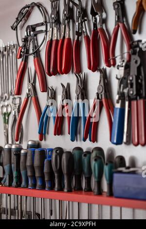 Set of different tools Stock Photo