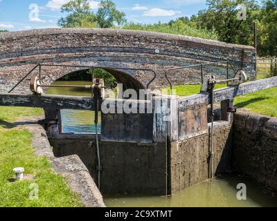 Drewitts Lock No 79, Kennet and Avon Canal, Newbury, Berkshire, England, UK, GB. Stock Photo