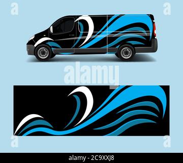 Car decal van designs . Wrap designs template vector. Stock Vector