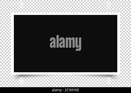 Vector Photo frame mockup design icon Stock Vector
