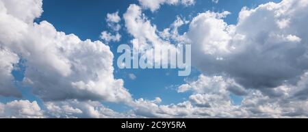 Blue sky with clouds. Stock Photo