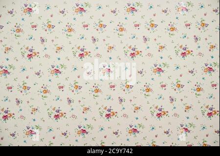 floral retro wallpaper Stock Photo