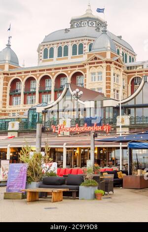The Hague, The Netherlands - January 14, 2020: View at the famous Kurhaus hotel and casino  in the Dutch city of The Hague in Scheveningen, The Nether Stock Photo