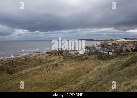 Pictish promontory fort site, in Burghead, Scotland, on 29 July 2020. Stock Photo