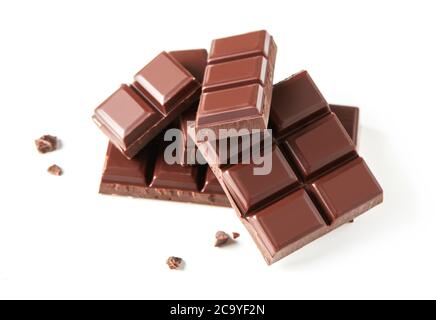 Brown chocolate bars Stock Photo