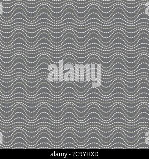 Wavy lines rice seeds tribal style seamless pattern for background, fabric, textile, wrap, surface, web and print design. Stock Vector