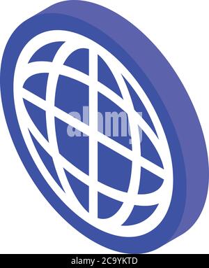 Global breakthrough icon, isometric style Stock Vector