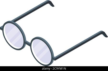 Auditor eyeglasses icon, isometric style Stock Vector