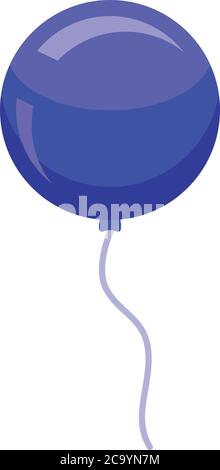 Inclusive education blue balloon icon, isometric style Stock Vector