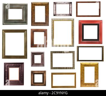 Picture frames isolated on white Stock Photo