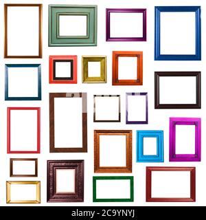 Picture frames isolated on white Stock Photo