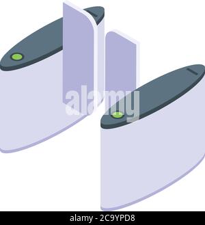 Turnstile icon, isometric style Stock Vector