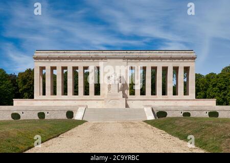 Château-Thierry, France - July 23 2020: The Château-Thierry American Monument is a World War I memorial located near Château-Thierry, Aisne, France. Stock Photo