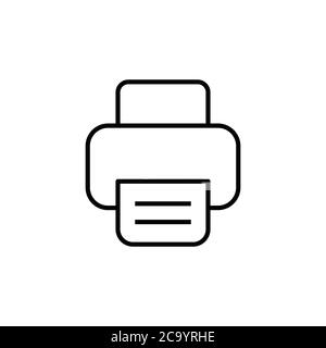 printer icon vector sign Stock Vector