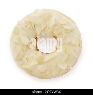 Delicious donut isolated on white Stock Photo