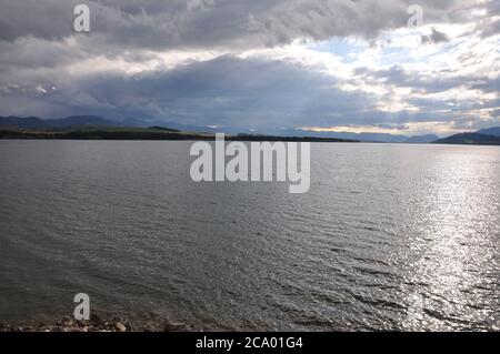 Liptovská Mara Lake Scenic Landscape Slovakia Stock Photo