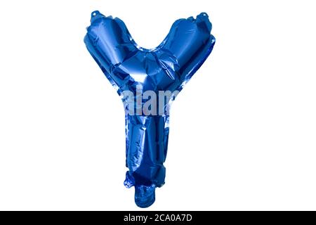 Balloon Letter T In Blue Stock Photo Alamy