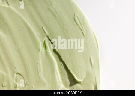 Green cosmetic clay texture close-up Stock Photo