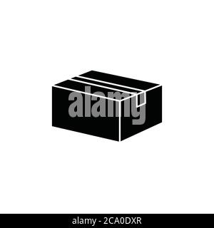 box cargo con vector sign symbol Stock Vector