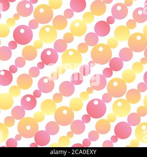 Pastel color gradient geometric seamless pattern for background, fabric, textile, wrap, surface, web and print design. Naive yellow and pink colors ra Stock Vector