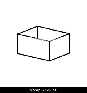 box cargo con vector sign symbol Stock Vector