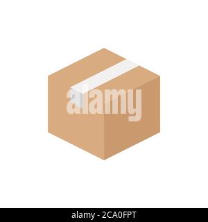 box cargo con vector sign symbol Stock Vector