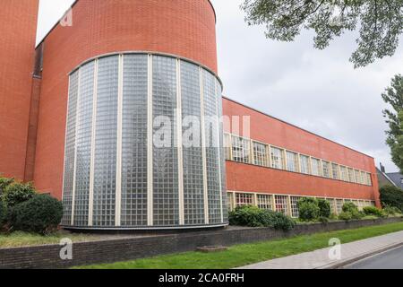 Architecture by Willem Marinus Dudok, Snellius school in Hilversum, Netherlands, built in 1930-1932 Stock Photo