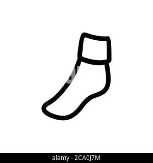 woman sock icon vector Stock Vector