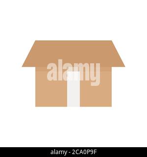box cargo con vector sign symbol Stock Vector