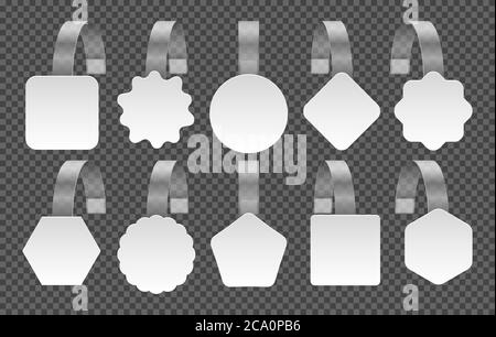 Wobblers for price tag Stock Vector