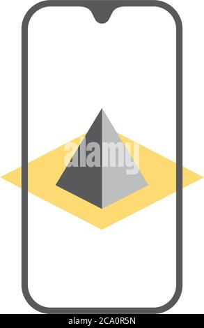 Augmented reality icon design template vector isolated Stock Vector