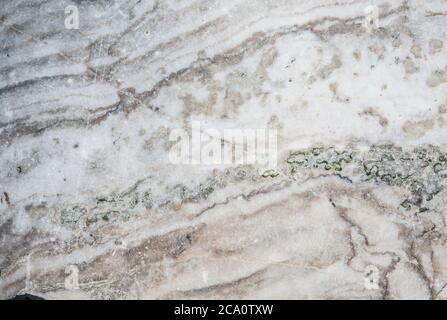 A crack pattern in the glaze of a ceramic plate., close up Stock Photo