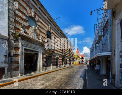 Downtown of the Mexican city Merida Stock Photo