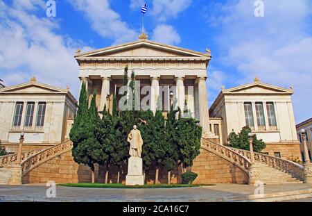 National Library of Greece in Athens Stock Photo