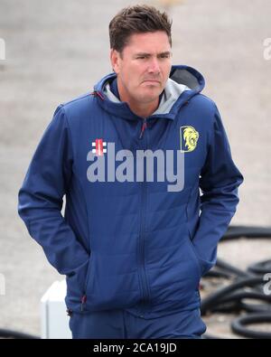 CHESTER LE STREET, ENGLAND. AUGUST 2ND 2020 - Durham's Director of Cricket, Marcus North during The Bob Willis Trophy match between Durham and Yorkshire at Emirates Riverside, Chester le Street on Monday 3rd August 2020. (Credit: Mark Fletcher | MI News) Credit: MI News & Sport /Alamy Live News Stock Photo