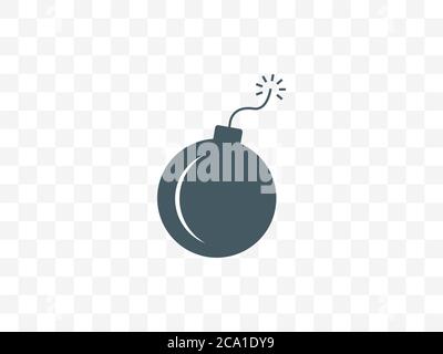 Bomb, firework icon. Vector illustration, flat design. Stock Vector
