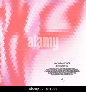 Abstract geometric backgrounds. Red triangles for presentations Stock Vector