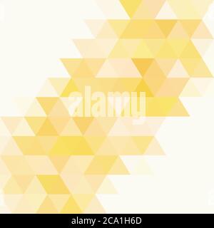 Yellow triangular abstract background. Vector layout for advertising Stock Vector