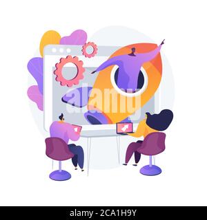 StartUp abstract concept vector illustration. Stock Vector