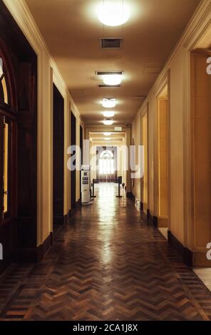 Bank of Brazil Cultural Center Building at Liberty Square in Belo Horizonte, Brazil Stock Photo