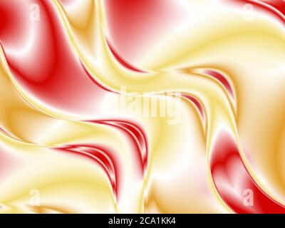 Red and gold vertical stream acrylic paint Abstract vector background Stock Vector