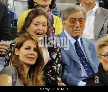 Queens, United States Of America. 02nd Sep, 2011. FLUSHING, NY - SEPTEMBER 01: Tony Bennett is sighted during Day Four of the 2011 US Open at the USTA Billie Jean King National Tennis Center on September 1, 2011 in the Flushing neighborhood of the Queens borough of New York City. People: Tony Bennett Credit: Storms Media Group/Alamy Live News Stock Photo