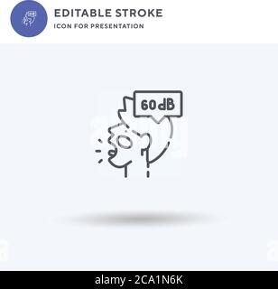 The Scream icon vector, filled flat sign, solid pictogram isolated on ...