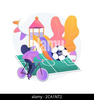 After school activities abstract concept vector illustration. Stock Vector