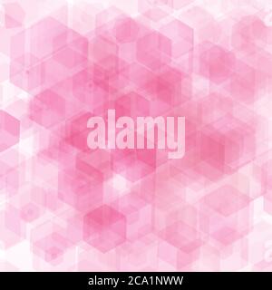 Abstract geometric backgrounds. Pink hexagons for presentations Stock Vector