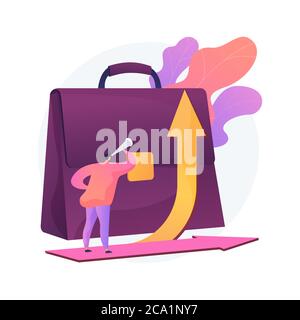 Career development abstract concept vector illustration. Stock Vector