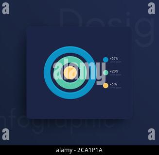 Vector graphics mobile infographics with three options. Template for creating mobile applications, workflow layout, diagram, banner, web design Stock Vector